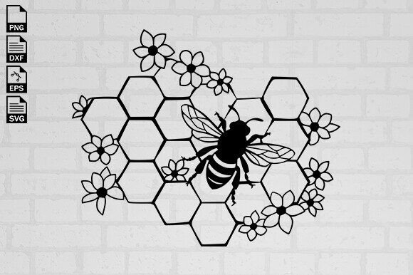 Bee Svg File, Floral Bee Honey Svg Review