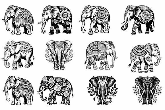 Boho Floral Mandala Elephant Svg Bundle Review