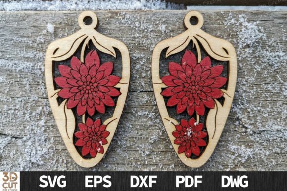 Chrysanthemum Floral Earrings Design Review