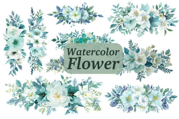 Cool Blue Watercolor Florals Review