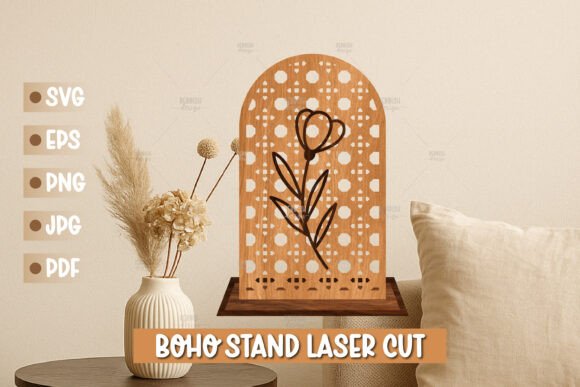 Floral Boho Laser Cut Stand Decor Review