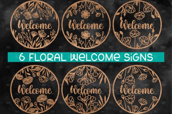 Floral Door Hanger Round Sign SVG Review