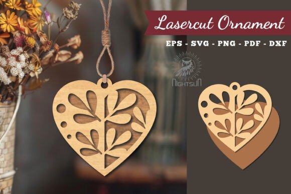 Floral Heart Laser Cut Ornament 7 Design Review