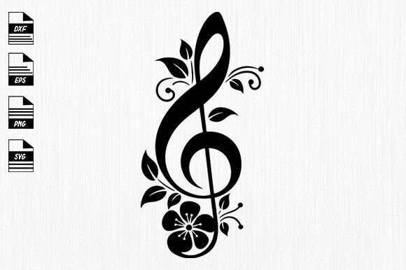 Floral Music Note Svg,Music Notes Svg: A Designer's Review