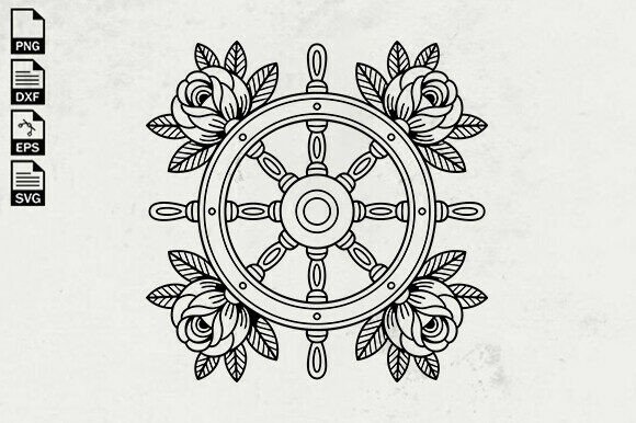 Floral Ship Wheel SVG, Ship Wheel SVG: A Designer's Real-World Embroidery Review