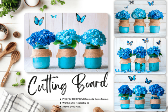 Mason Jar Flower Cutting Board Floral Review