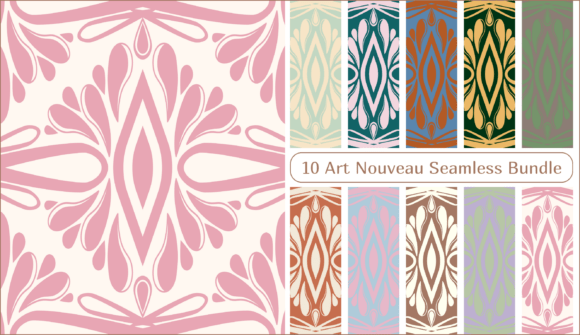 Reviewing 10 Art Nouveau Seamless Bundle for Real Embroidery Work