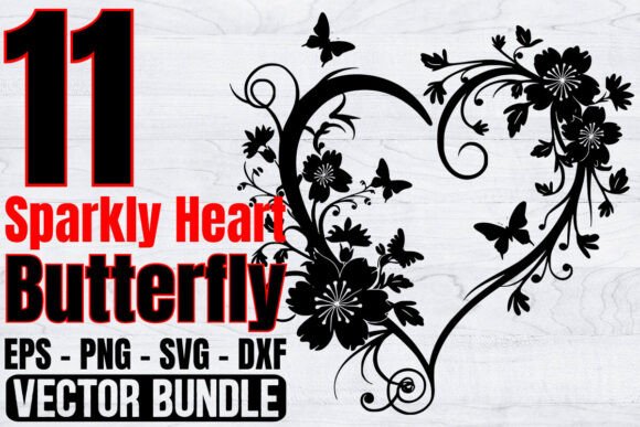 Sparkly Heart Butterfly Svg Bundle Review
